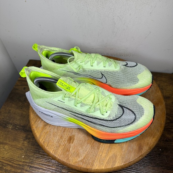 Nike Air Zoom Alphafly Next% Barely Volt Men 10.5 Running Shoes CI9925-700